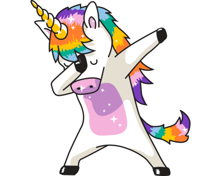 unicorn logo I Wanna Hug One!